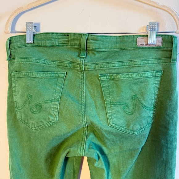 Anthropologie Ag Adriano Goldschmied Kelly Green Skinny Jeans, Size 30 - Picture 5 of 7